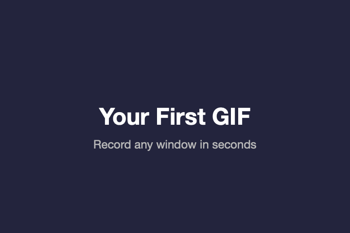 Your First GIF — recording a TextEdit window with QuikGIF