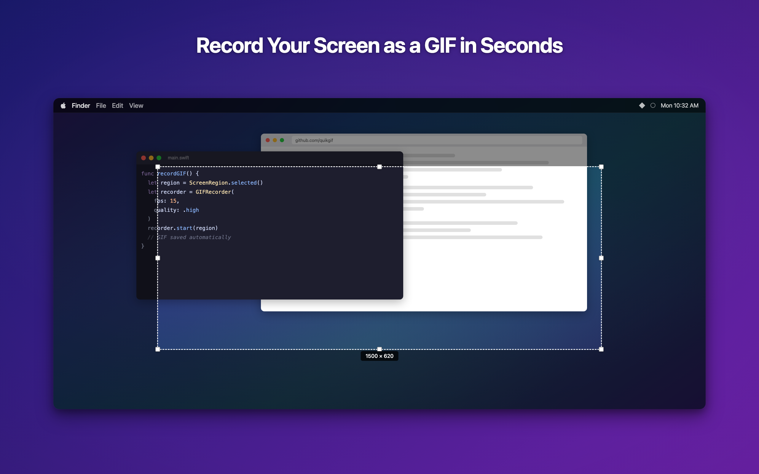 QuikGIF - Record your screen as a GIF in seconds