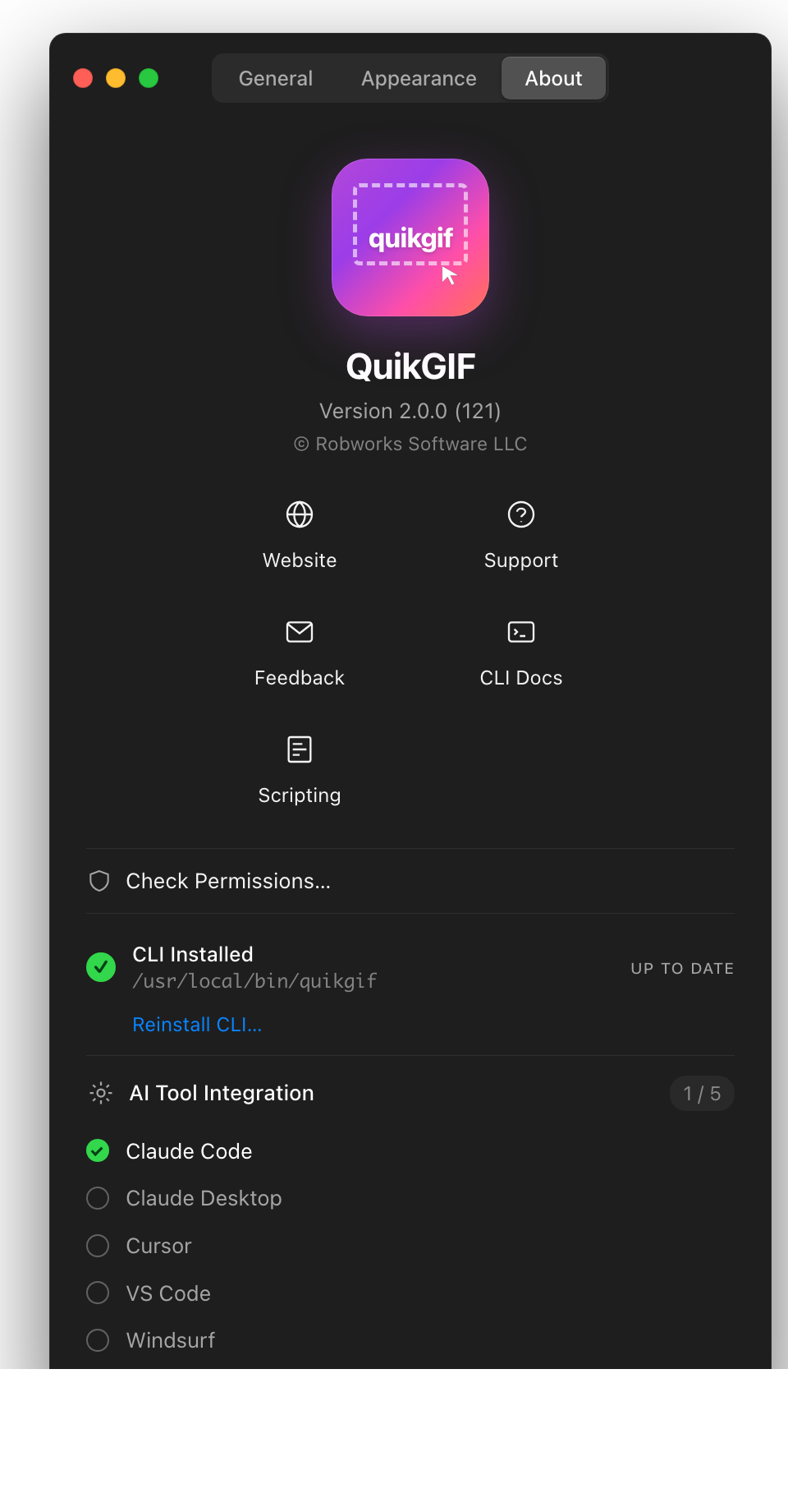 QuikGIF AI / MCP integration